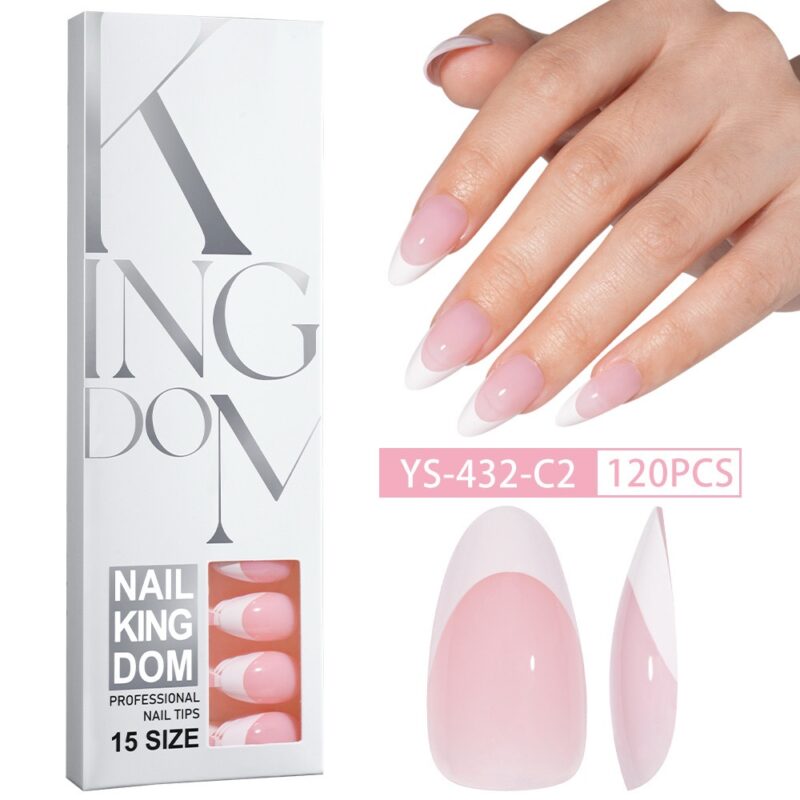 Nail Kingdom Soft Gel French Tips Short Almond