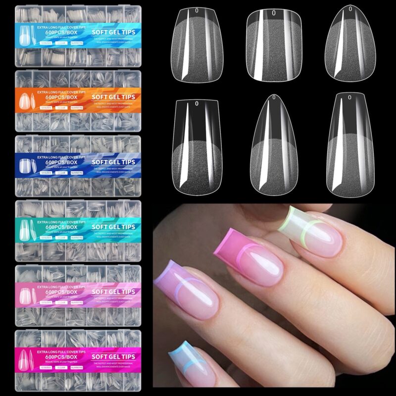 Softgel Nail Tips 600PCS