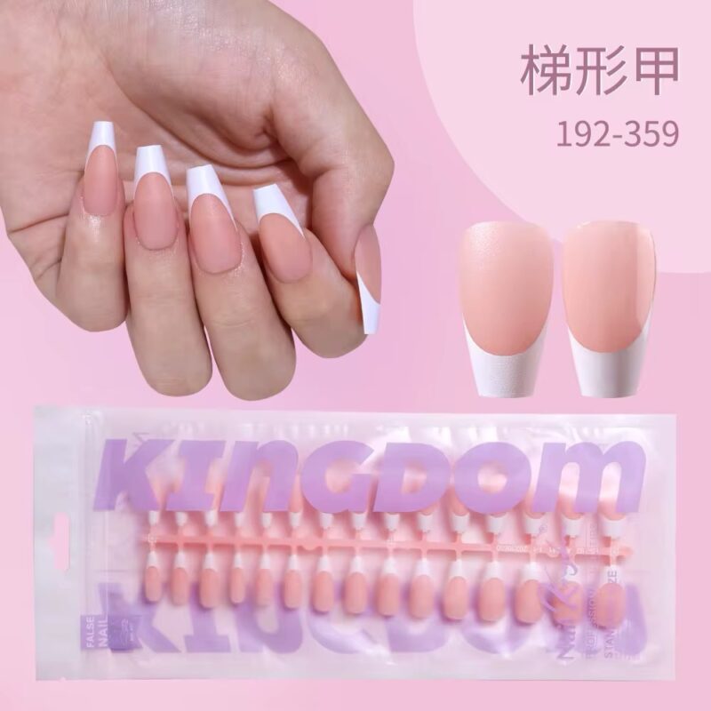 Softgel Tips Light Nude Coffin French