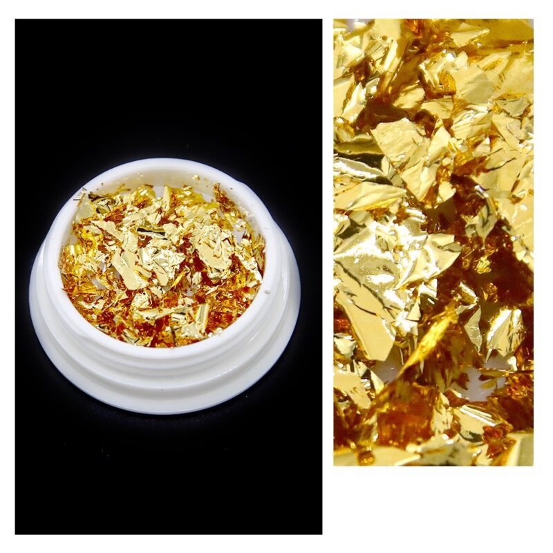 Golden Foil Flakes with Applicator