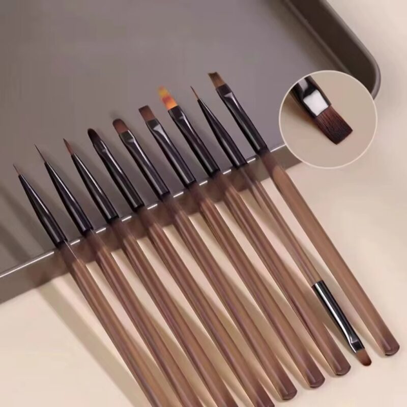 Nails Brush Set 9 PCS
