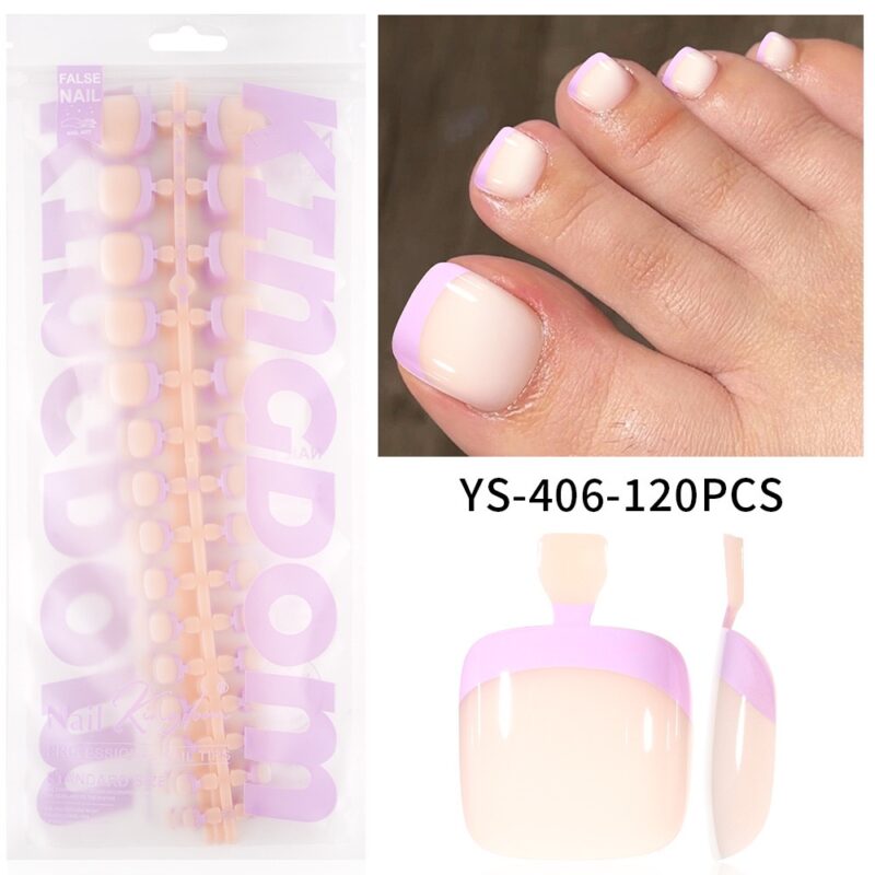 Softgel Toe Nail Tips Purple