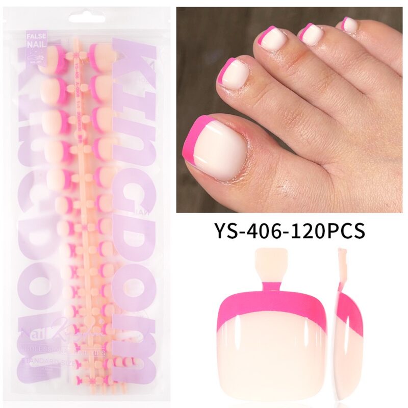 Softgel Toe Nail Tips Pink