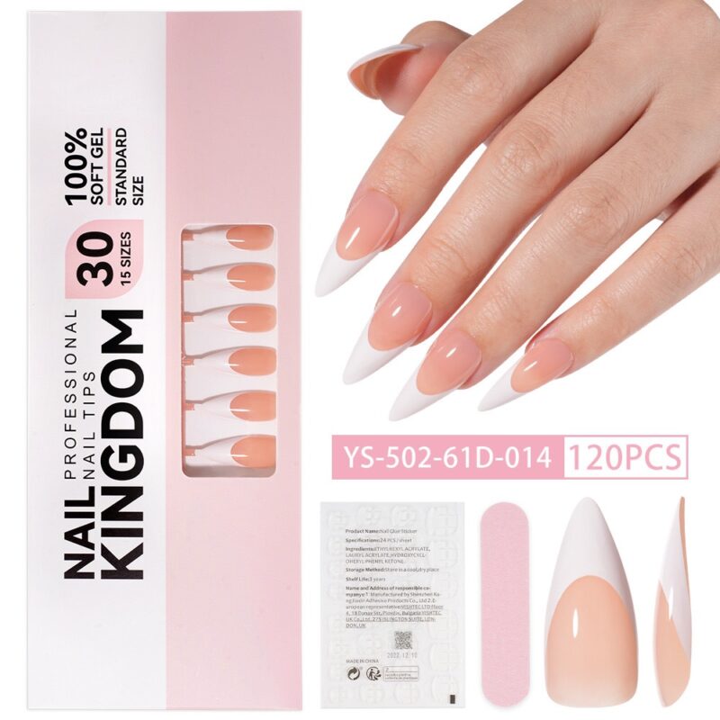 NK Softgel Tips LongAlmond