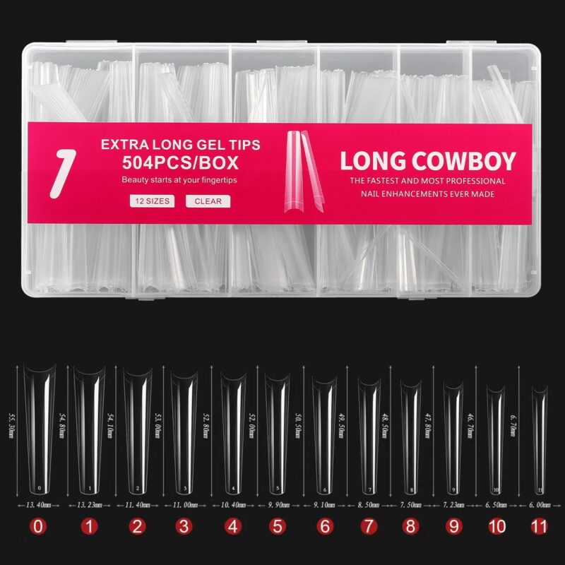 Gel Tips Long Cowboy 504