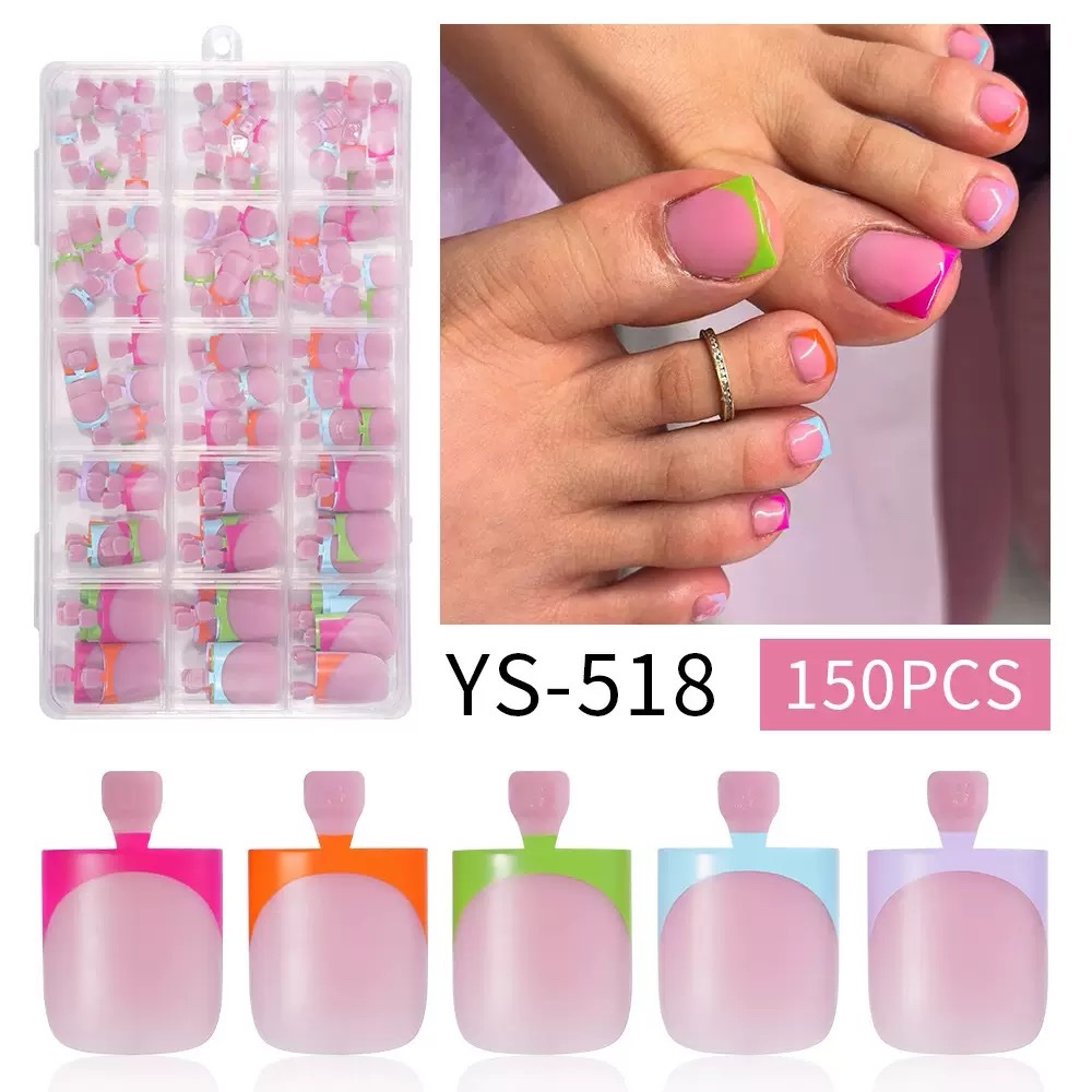 Toe Softgel Tips 150 PCS