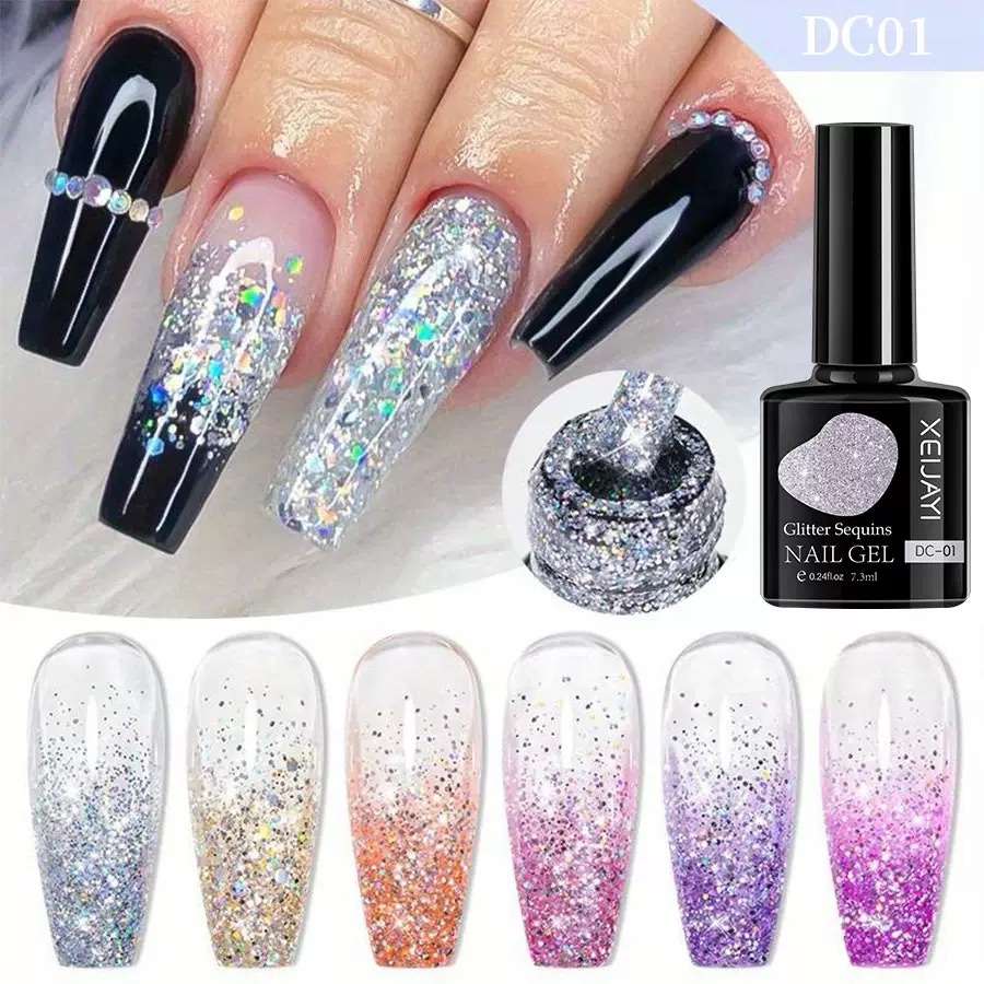 XEIJAYI Glitter Sequins Vernis gel