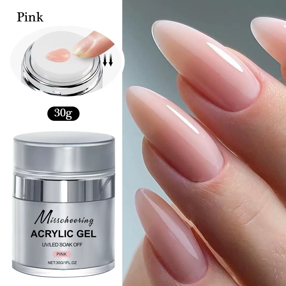 Misscheering Acrylic Gel Pink