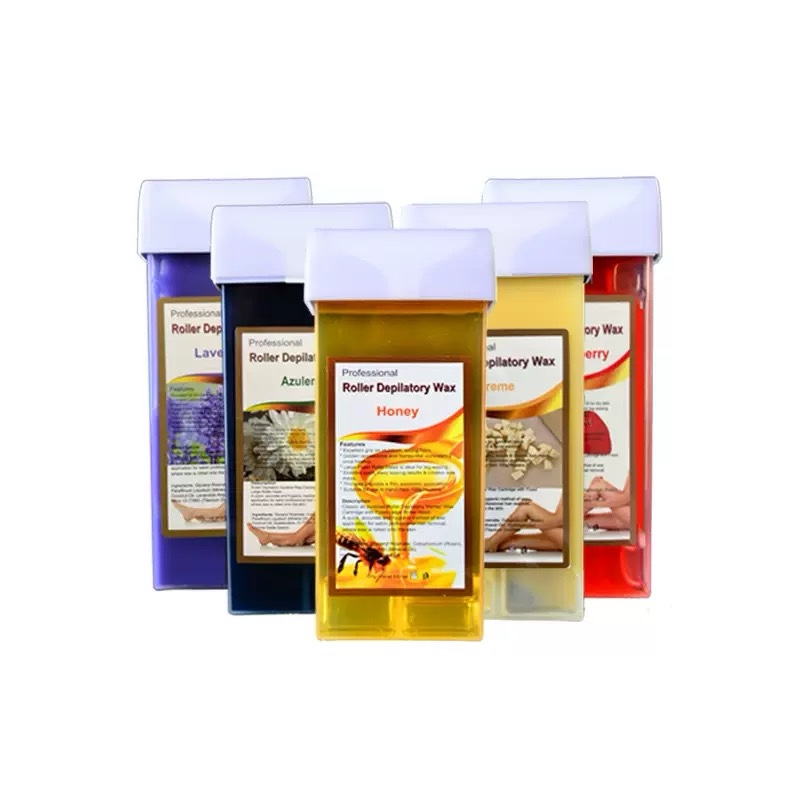 Roller depilatory wax