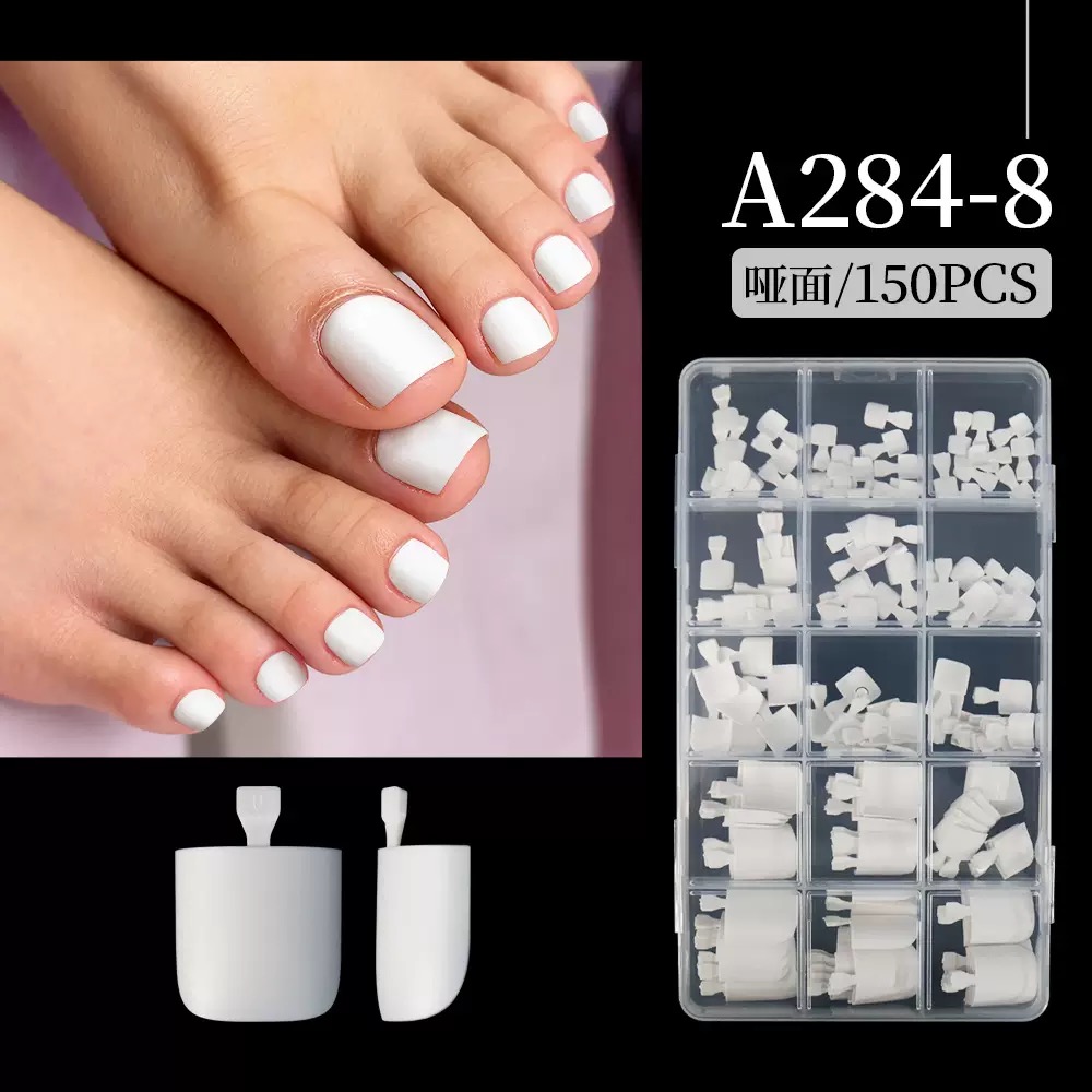 Toe Nail Tips tout blanc 150pcs