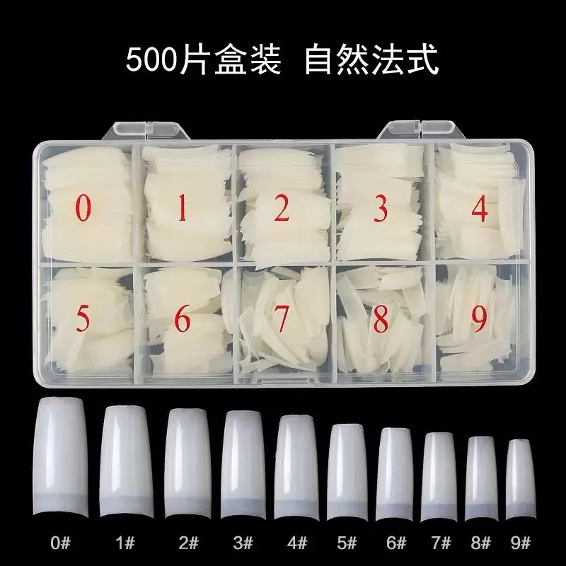 Nail Tips curve 500pcs blanc
