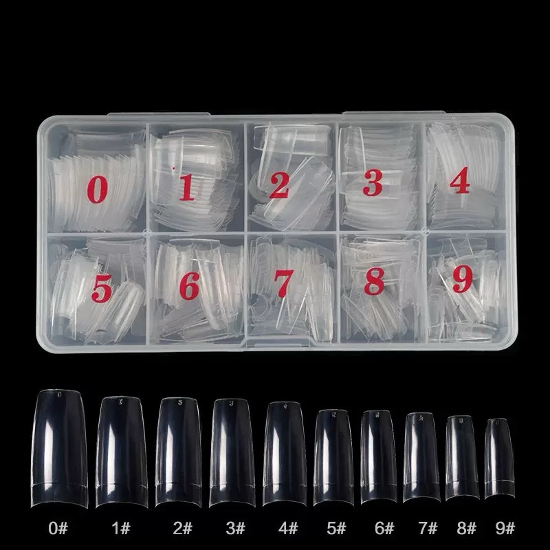 Nail Tips curve 500pcs transparent